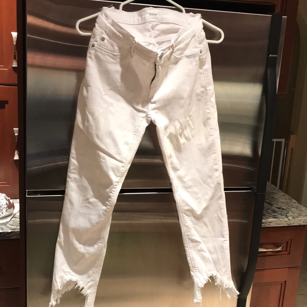 White Hudson Tally Ankle Skinny Jeans